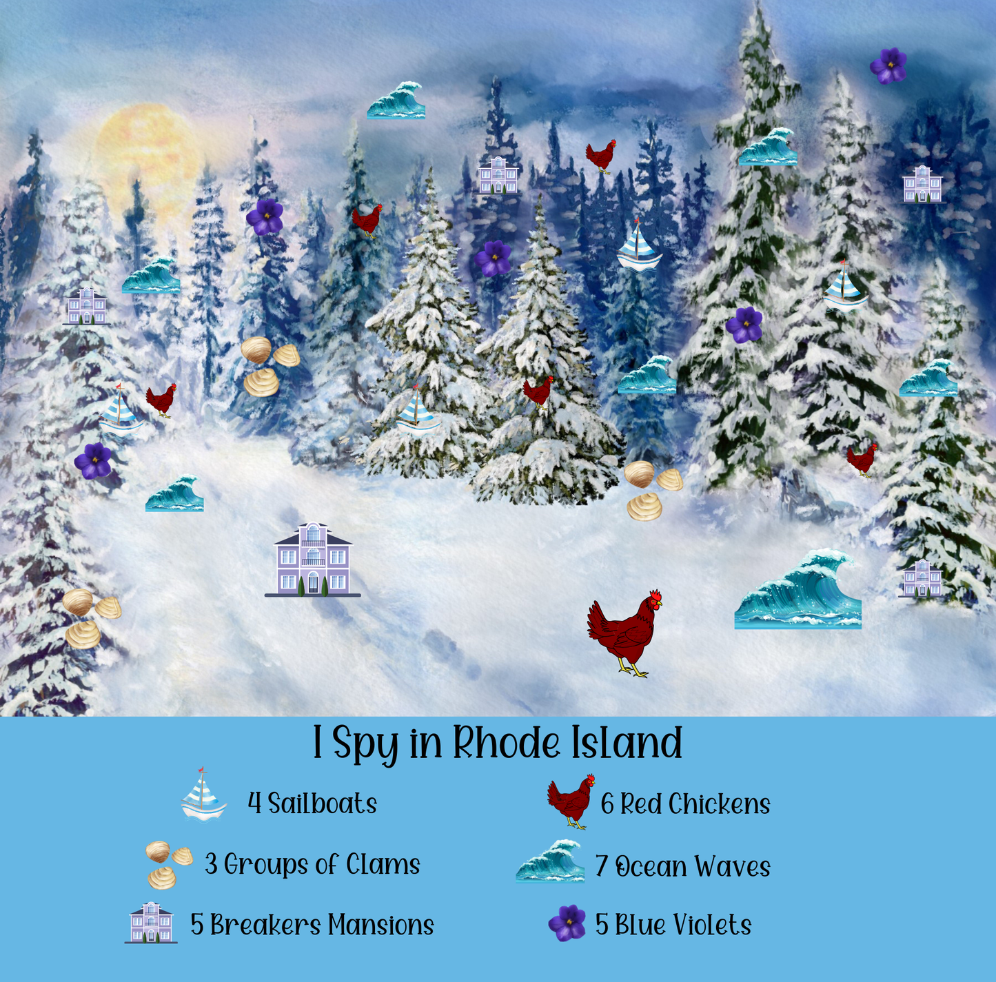 I Spy New England!: Spot the hidden items that make each New England State unique! It's a WICKED good time!