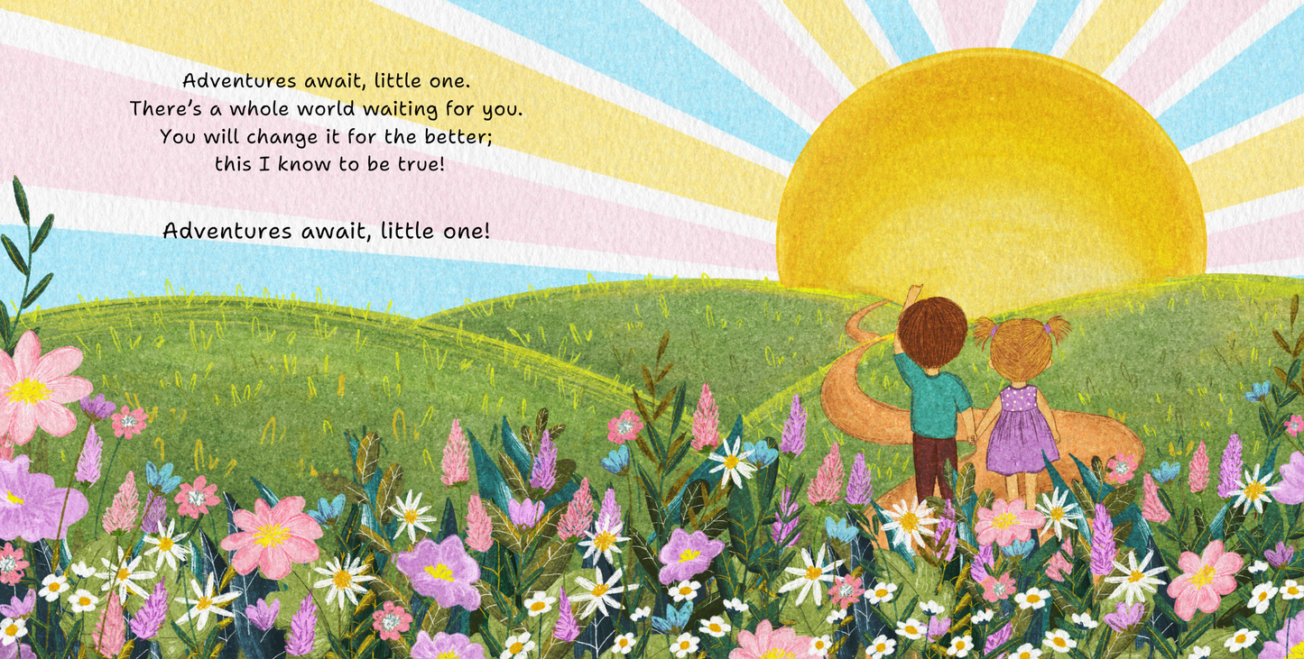 Adventures Await, Little One!: Keepsake Gift Book for New Babies, Toddlers, First Birthdays and Graduations