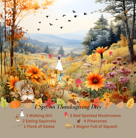 I Spy on Thanksgiving Day I Spy book for ages 1-8!
