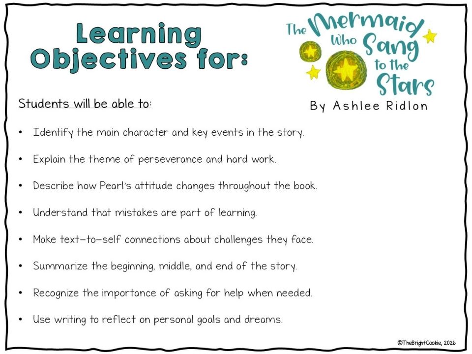 The Mermaid who Sang to the Stars Digital Learning Resource