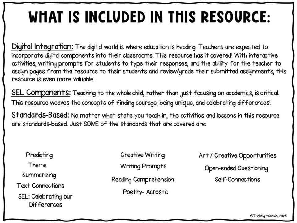 The Ordinary Snowflake Digital Learning Resource