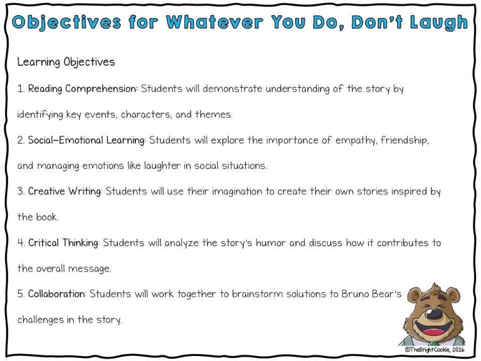 Whatever You Do, Don't Laugh Digital Learning Resource