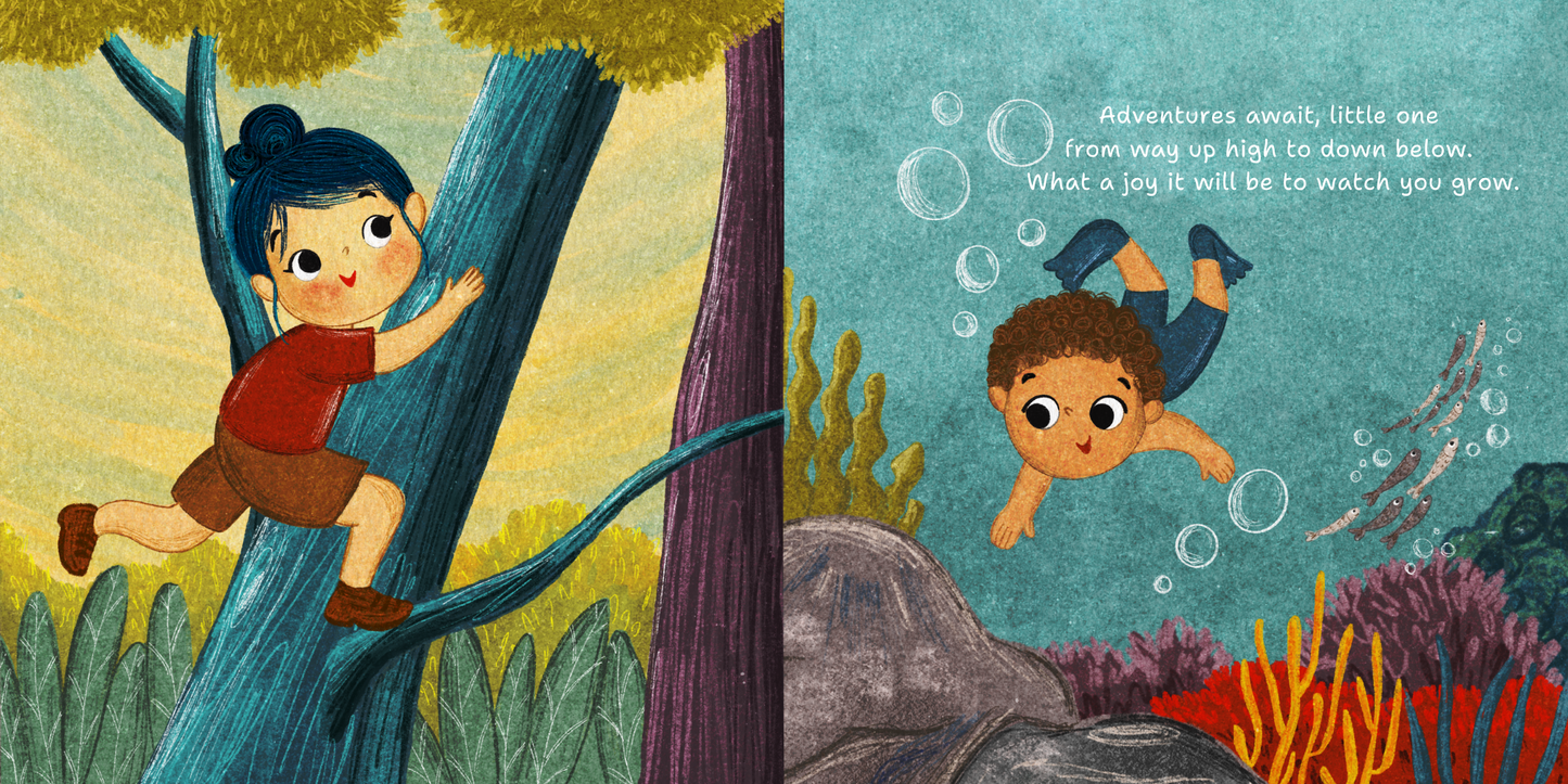 Adventures Await, Little One!: Keepsake Gift Book for New Babies, Toddlers, First Birthdays and Graduations