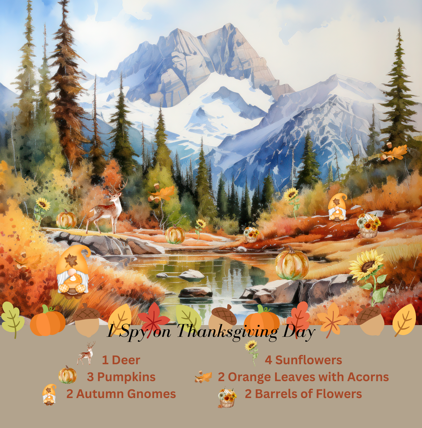 I Spy on Thanksgiving Day I Spy book for ages 1-8!