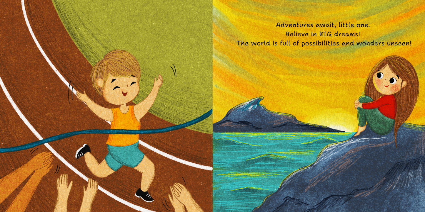 Adventures Await, Little One!: Keepsake Gift Book for New Babies, Toddlers, First Birthdays and Graduations