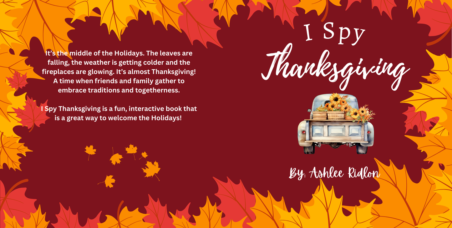 I Spy on Thanksgiving Day I Spy book for ages 1-8!