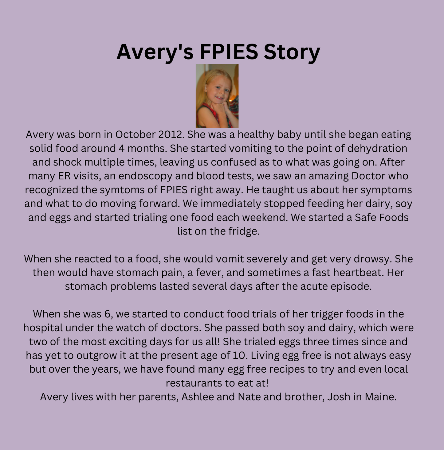 I Have FPIES: A rhyming story of one child's journey with being diagnosed and learning to live with FPIES