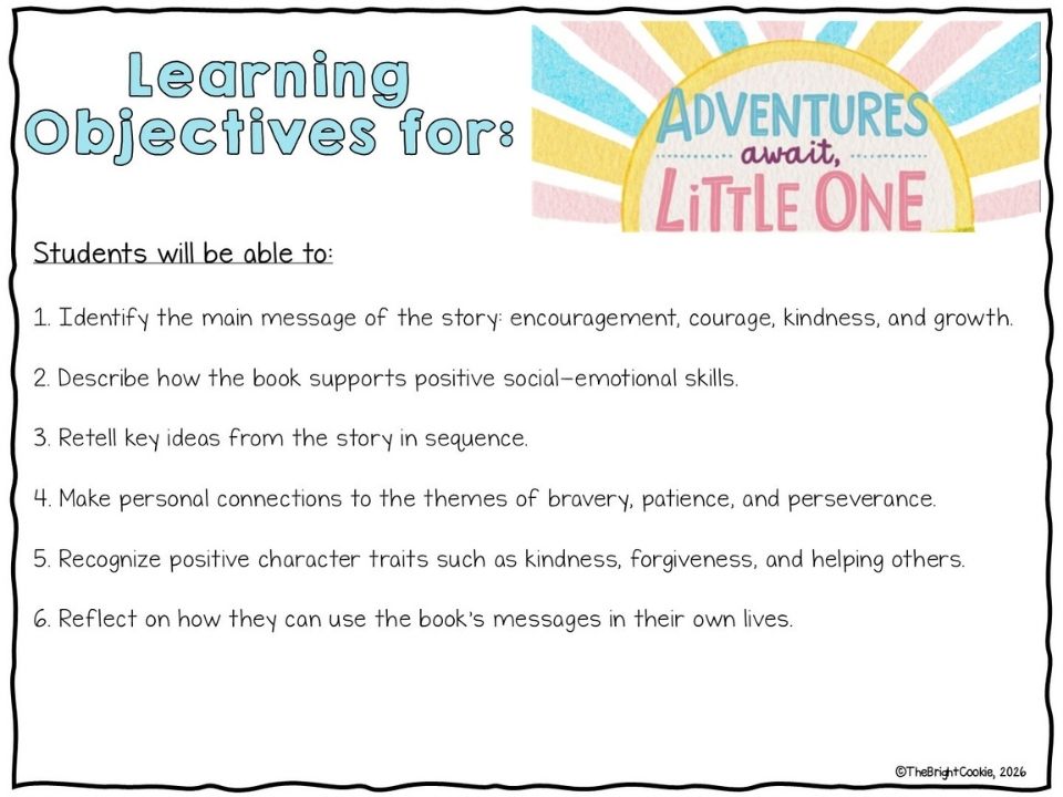 Adventures Await, Little One Digital Learning Resource