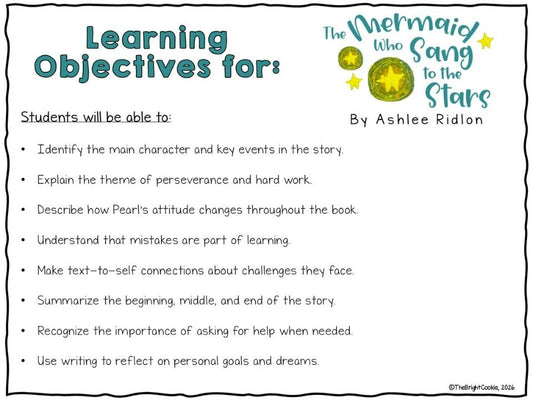 The Mermaid who Sang to the Stars Digital Learning Resource